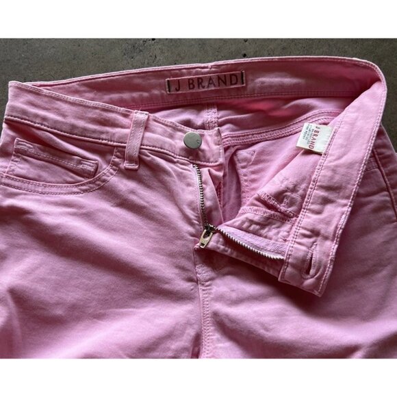 J Brand Skinny Leg Slipper Denim Jeans Women's Size 25 Pink Low Rise Medium Wash - Picture 8 of 13
